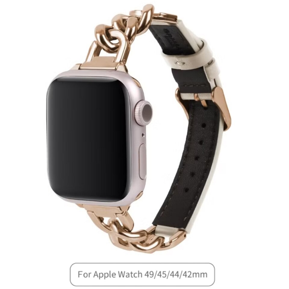gramas-colors-cornet-leather-chain-watch-band-compatible-with-apple-watch-49mm-46mm-45mm-44mm-strap-greige-260804020436