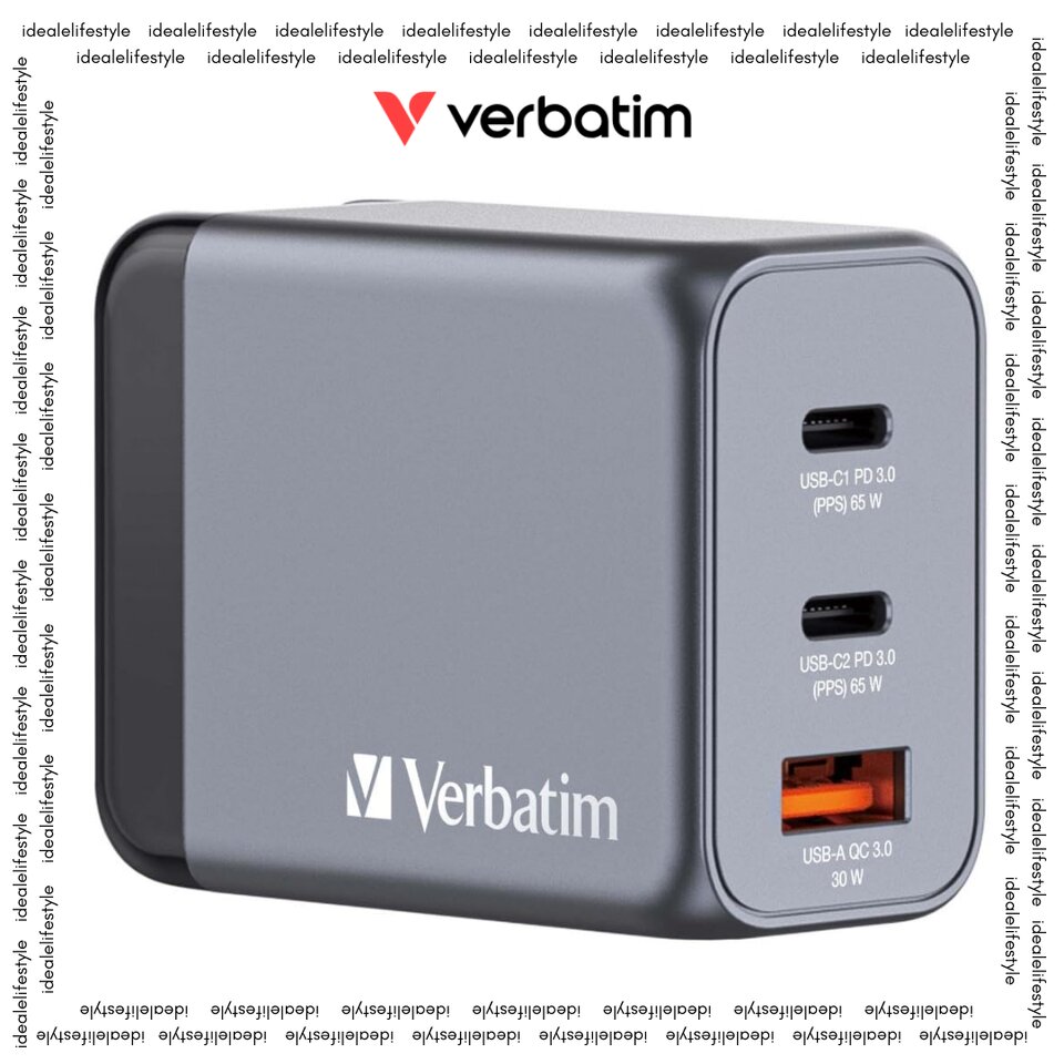 verbatim-32201-65w-gan-wall-charger-usb-c-pd-ports-usb-a-qc-30-251030102919
